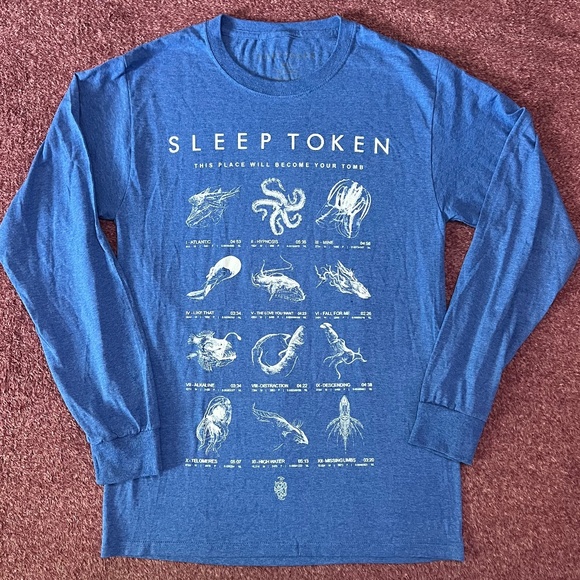 SLEEP TOKEN THIS PLACE WILL BECOME YOUR TOMB LONGSLEEVE T SHIRT SIZE SMALL - Picture 1 of 5